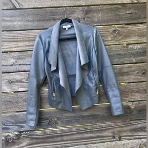 EUC Bagatelle Women’s S Gray Waterfall Leather Jacket